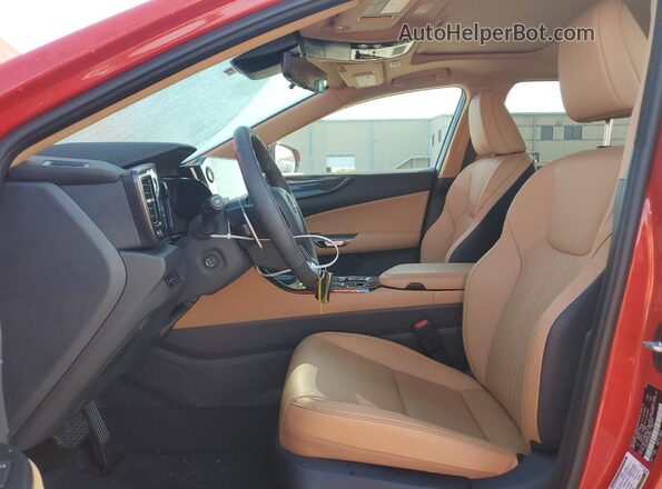 2T2GKCEZXSC032606 2025 LEXUS NX Red Widok wnętrza z przodu
