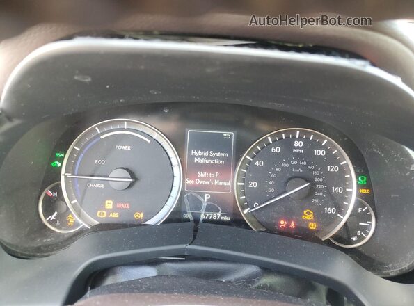 2T2HGMDA2LC046816 2020 LEXUS RX Gold Widok zestawu wskaźników