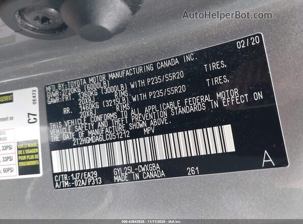2T2HGMDA6LC051212 2020 LEXUS RX 450H Silver Շարժիչի բաժամունքի տեսք