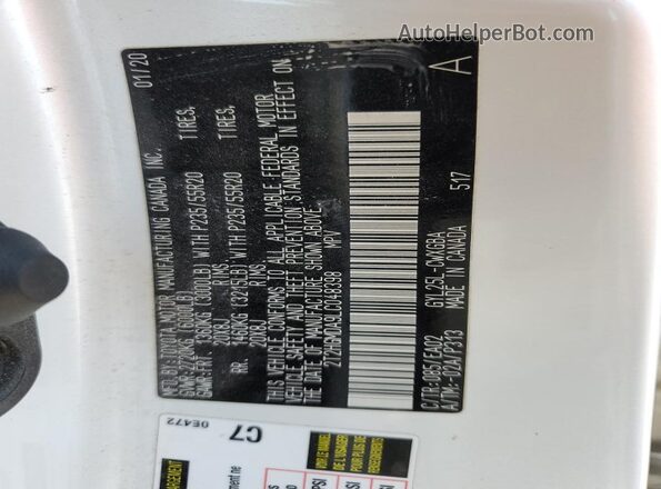 2T2HGMDA9LC048398 2020 LEXUS RX White 360 interior view