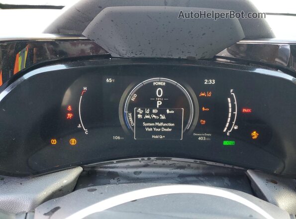 2T2HKCEZ1TC059327 2026 LEXUS NX Black Вид щитка приладів