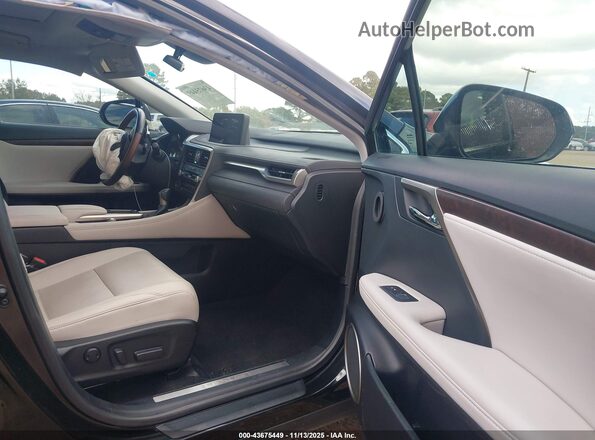 2T2HZMAA8LC173567 2020 LEXUS RX 350 Black Widok wnętrza z przodu