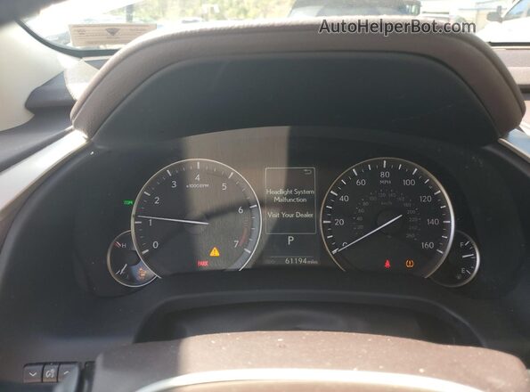 2T2HZMDA6LC234152 2020 LEXUS RX White Instrument cluster view