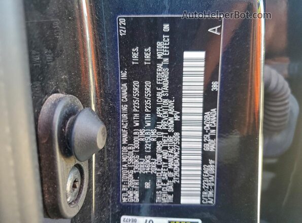 2T2HZMDA7MC275908 2021 LEXUS RX Black Widok wnętrza 360 stopni