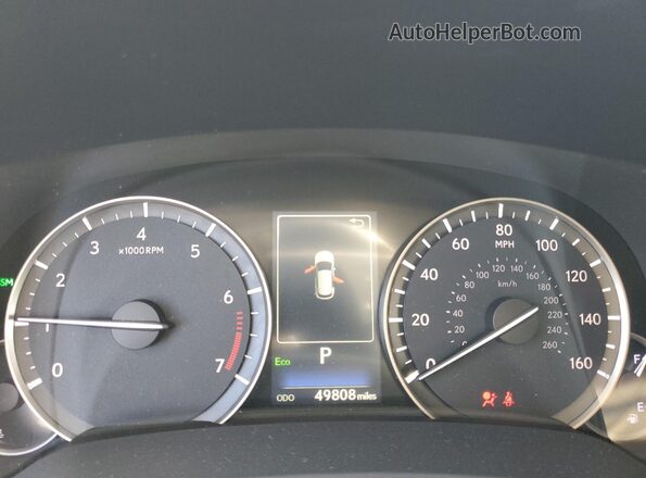 2T2HZMDA8LC223931 2020 LEXUS RX Black Instrument cluster view