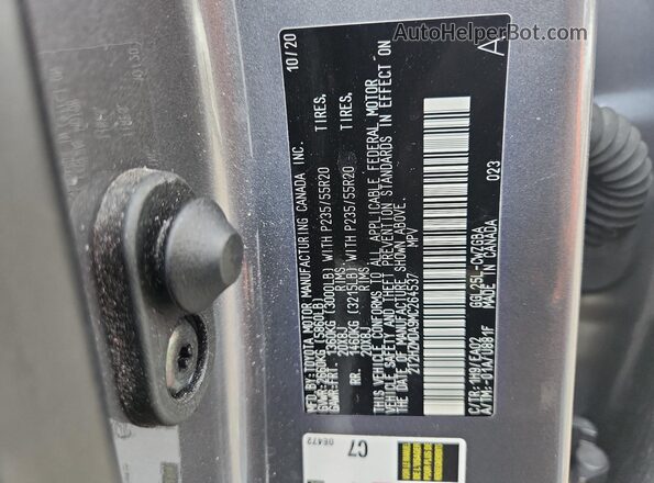 2T2HZMDA9MC264537 2021 LEXUS RX Charcoal Vista del compartimento del motor