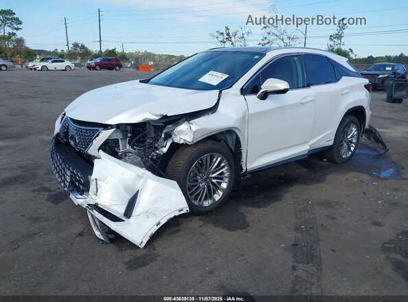 2T2JGMDA3MC064471 2021 LEXUS RX 450H White Vista tres cuartos delantera izquierda