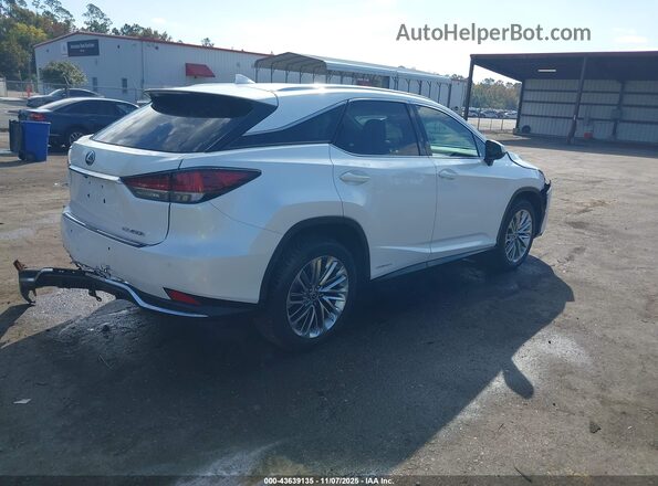 2T2JGMDA3MC064471 2021 LEXUS RX 450H White Trasero derecho