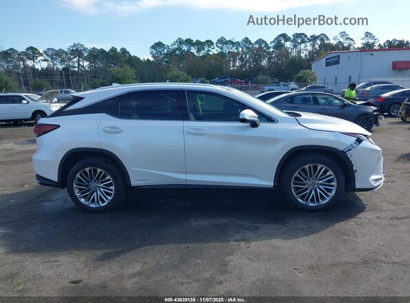 2T2JGMDA3MC064471 2021 LEXUS RX 450H White Vista del cuadro de instrumentos