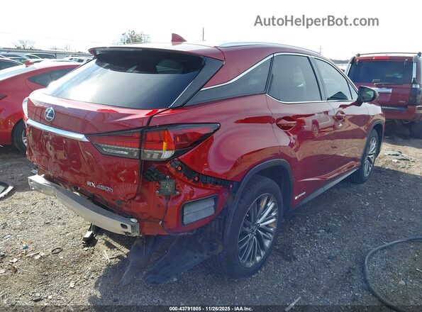 2T2JGMDA9MC065334 2021 LEXUS RX 450H Red Trasero derecho