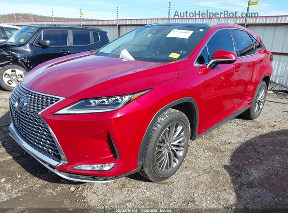 2T2JGMDA9MC065334 2021 LEXUS RX 450H Red Vista tres cuartos delantera izquierda