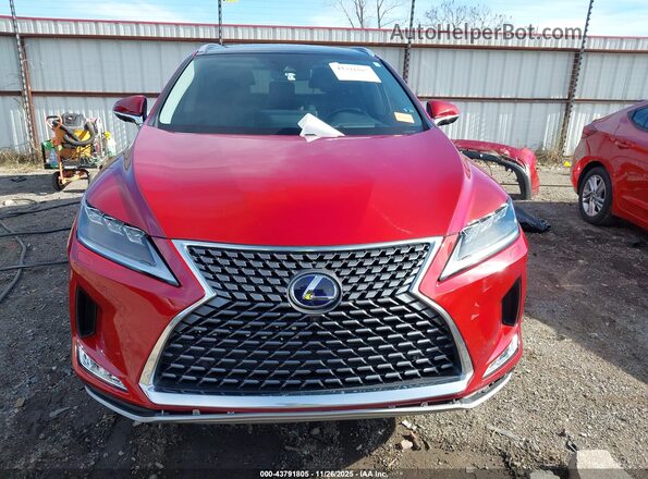 2T2JGMDA9MC065334 2021 LEXUS RX 450H Red Vista interior trasera