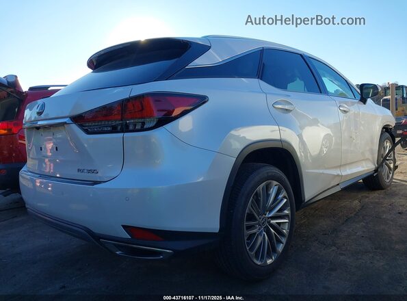 2T2JZMDA5MC288139 2021 LEXUS RX 350 White Հետևի աջ