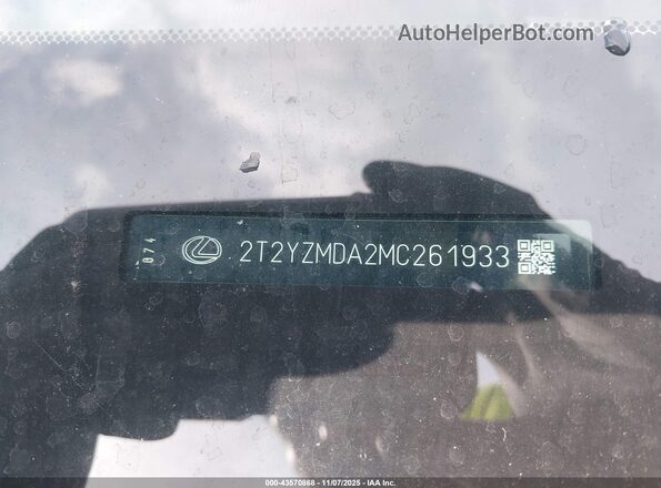 2T2YZMDA2MC261933 2021 LEXUS RX 350 White 