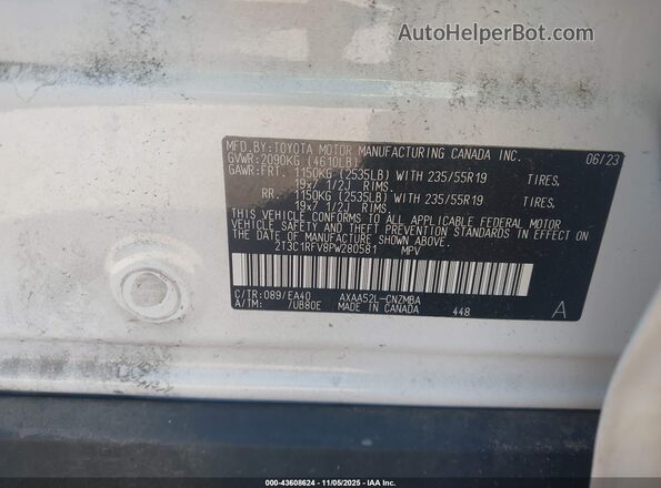 2T3C1RFV8PW280581 2023 TOYOTA LE White Engine compartment view