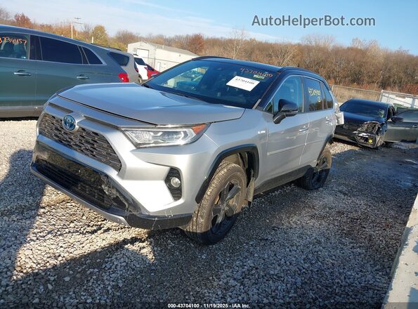 2T3E6RFV0MW021525 2021 TOYOTA RAV4 HYBRID Light Blue Przód lewy