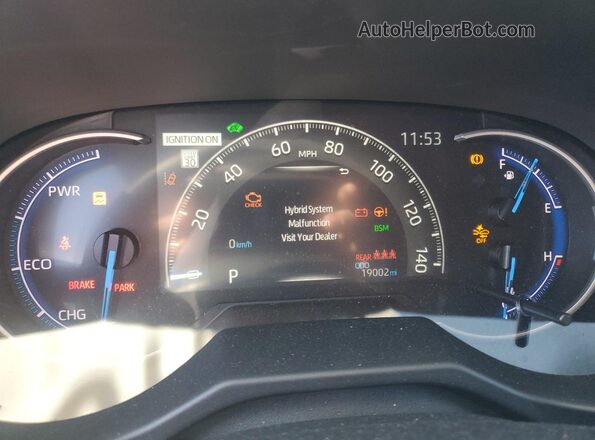 2T3E6RFV6RW048381 2024 TOYOTA RAV4 Blue Вид щитка приладів
