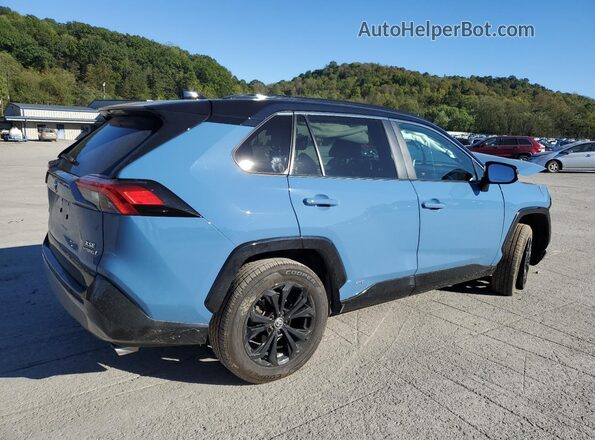 2T3E6RFV8NW030197 2022 TOYOTA RAV4 Blue Trasero derecho