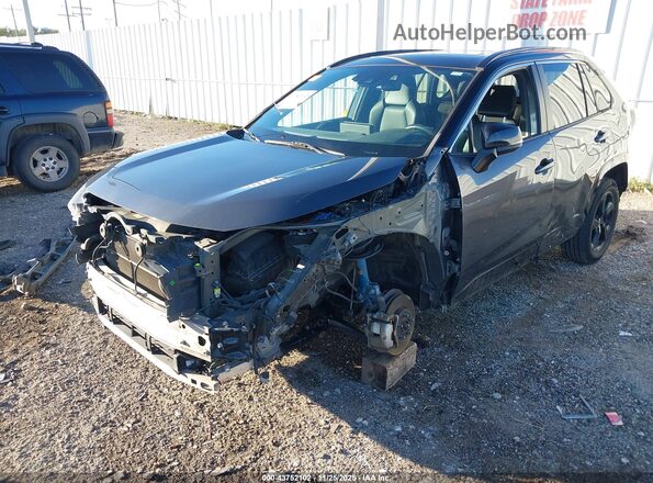 2T3EWRFV3LW066733 2020 TOYOTA RAV4 HYBRID Gray Vista tres cuartos delantera izquierda