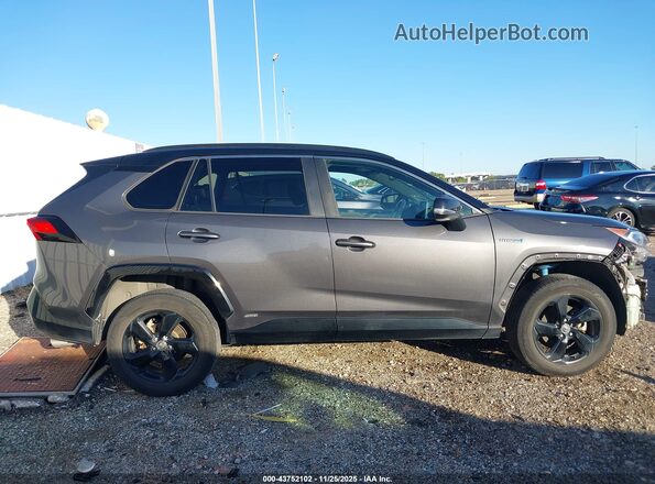 2T3EWRFV3LW066733 2020 TOYOTA RAV4 HYBRID Gray Vista interior trasera