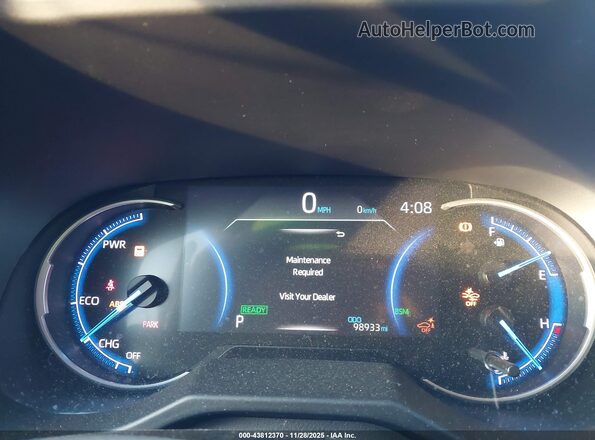 2T3EWRFV7LW080196 2020 TOYOTA RAV4 HYBRID Gray უკანა სავარძლების ხედი