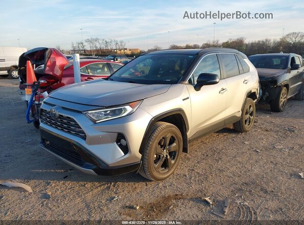 2T3EWRFV7LW080196 2020 TOYOTA RAV4 HYBRID Gray წინა მარცხენა ხედი სამი მეოთხედიდან