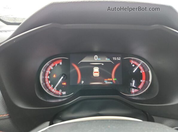 2T3J1RFV0LC072830 2020 TOYOTA RAV4 Black ხელსაწყოთა პანელის ხედი