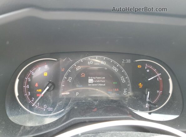 2T3J1RFV4LC098024 2020 TOYOTA RAV4 Blue Instrument cluster view