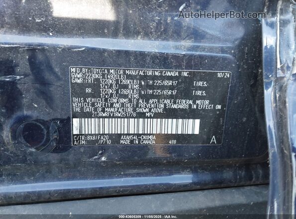 2T3RWRFV1RW251776 2024 TOYOTA LE Черный Вид подкапотного пространства