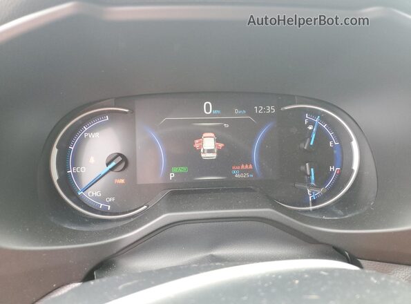 2T3UWRFV6PW154578 2023 TOYOTA RAV4 White Instrument cluster view