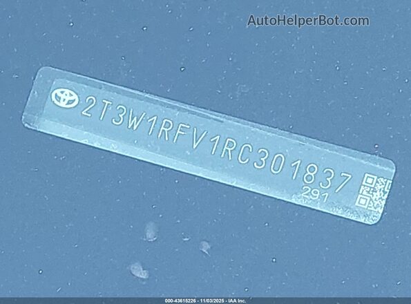 2T3W1RFV1RC301837 2024 TOYOTA LE Gray 