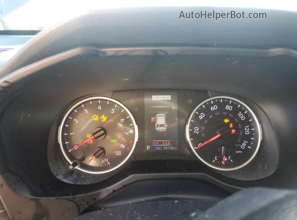 2T3W1RFV9KW011222 2019 TOYOTA LE Gray Вид щитка приладів