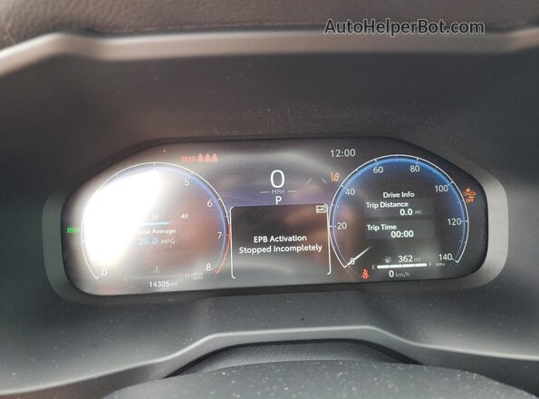2T3Y1RFV4PW294046 2023 TOYOTA LIMITED Burgundy Vista del cuadro de instrumentos
