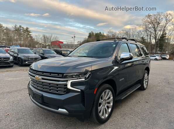 1GNSKSKD9MR138336 2021 CHEVROLET TAHOE Синий 