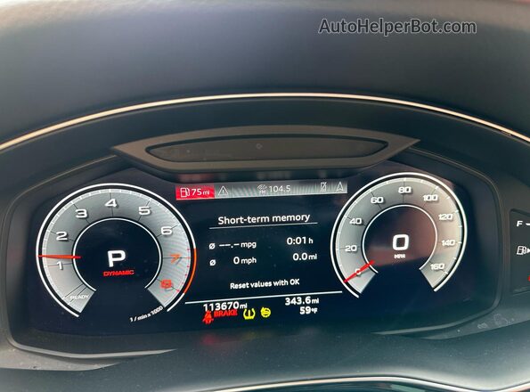 WA1LJBF72ND015961 2022 AUDI Q7 Tan Instrument cluster view