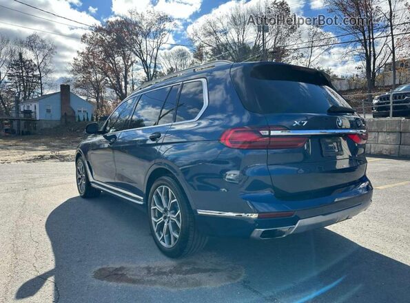 5UXCW2C0XL9A03864 2020 BMW X7 Blue Задня права чверть