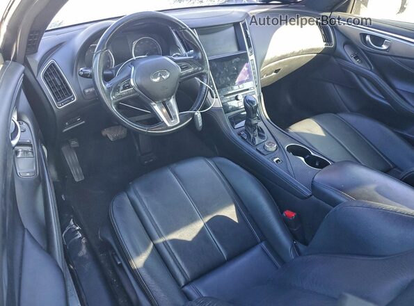 JN1EV7EL7HM553867 2017 INFINITI Q60 Gray Vista del cuadro de instrumentos