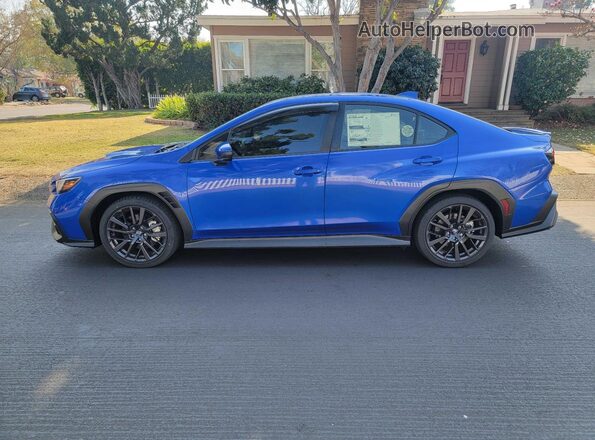 JF1VBAH61P8802119 2023 SUBARU WRX Blue Вид наклейки з VIN-кодом