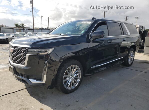 1GYS3KKL5MR386798 2021 CADILLAC ESCALADE Black Trasero izquierdo