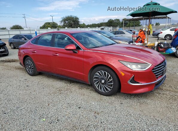 KMHL34JJXMA018858 2021 HYUNDAI SONATA Red 