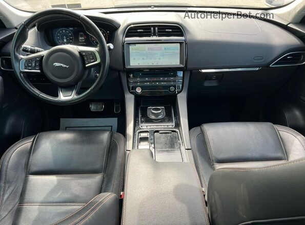 SADCK2FX1KA358328 2019 JAGUAR F-PACE Blue Rear seats view