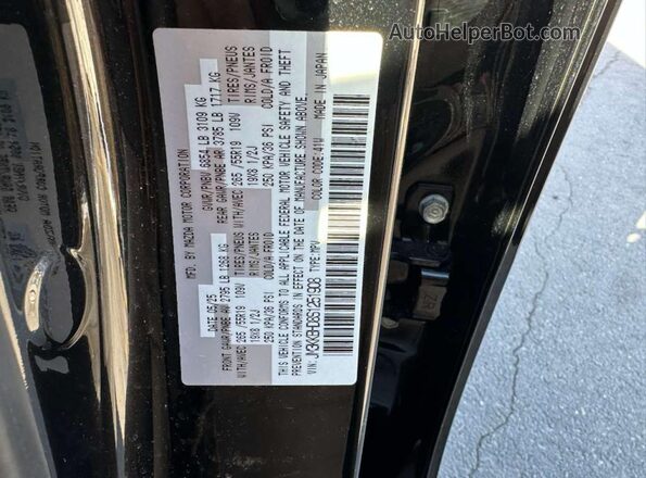 JM3KKBHD8S1251908 2025 MAZDA CX-90 Черный Вид задней части салона