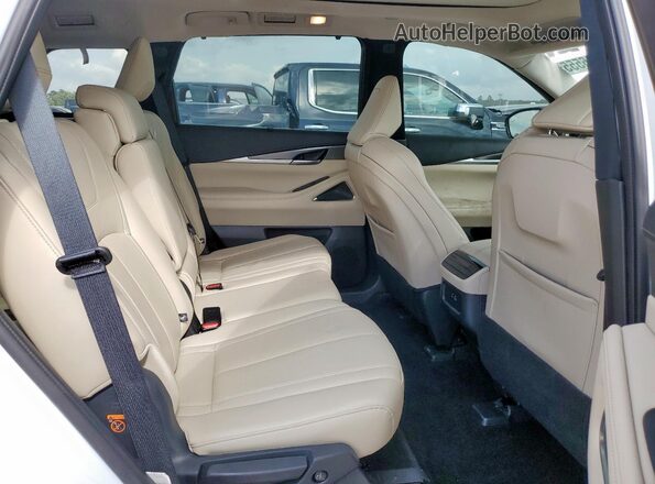 5N1AL1FS8SC345784 2025 INFINITI QX60 White Vista del compartimento del motor