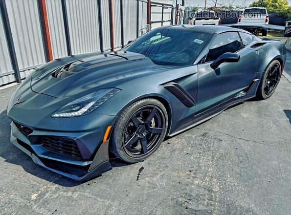 1G1Y52D97K5802374 2019 CHEVROLET CORVETTE Gray 