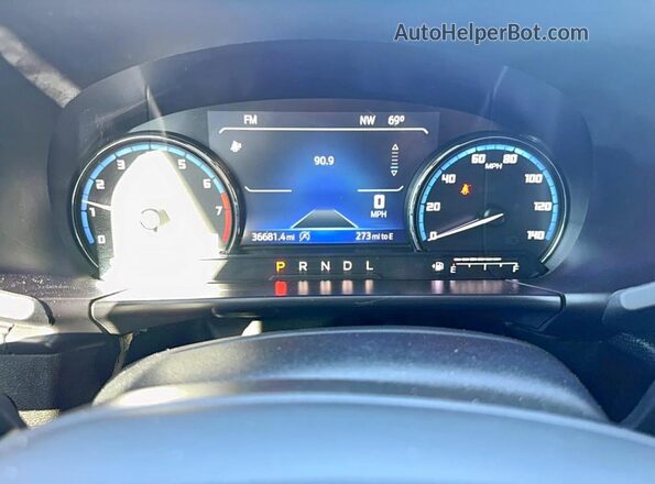 3FMCR9C66NRD78267 2022 FORD BRONCO Gray Вид щитка приладів