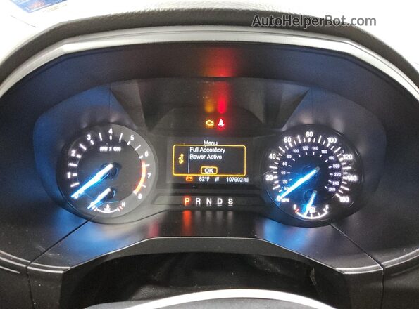 2FMPK3G93JBC56451 2018 FORD EDGE Серебряный Вид щитка приборов