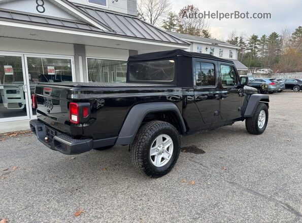 1C6HJTAG4LL143086 2020 JEEP GLADIATOR Black Widok z przodu