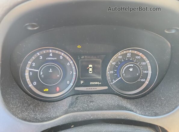 KMHFH4JG3GA563324 2016 HYUNDAI AZERA Silver 