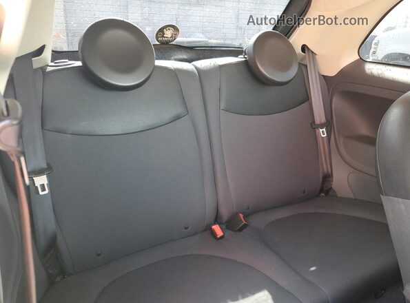 3C3CFFARXGT248513 2016 FIAT 500 Charcoal Rear seats view