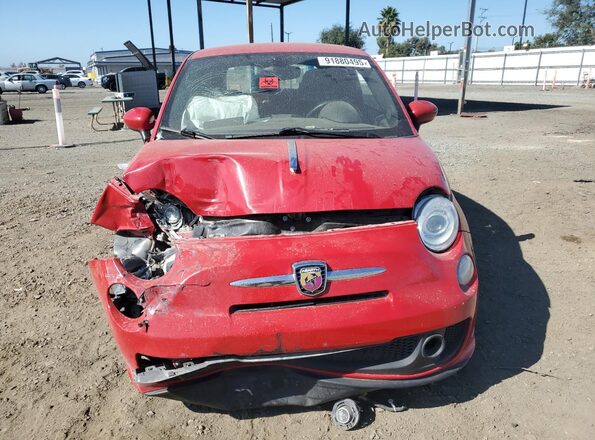 3C3CFFFH4HT594316 2017 FIAT 500 Красный Вид спереди